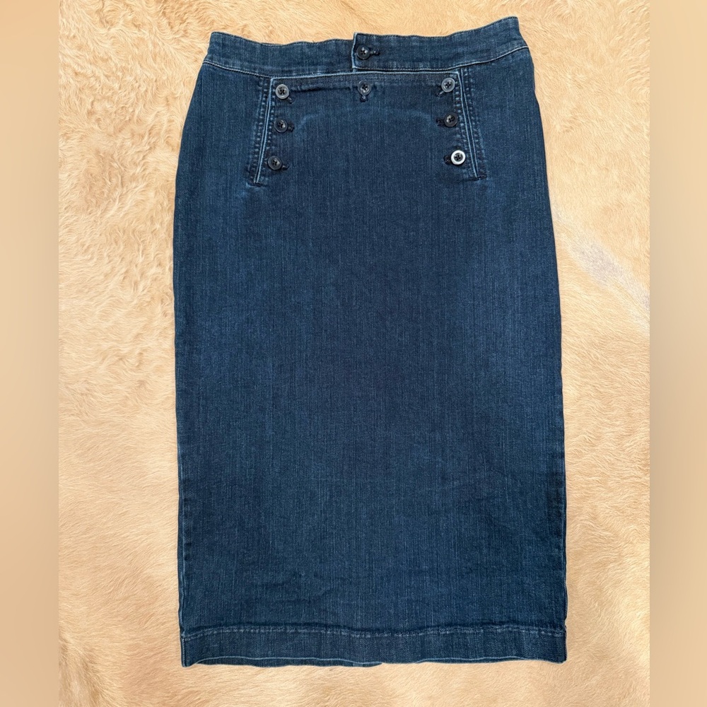 Madewell Dark Blue Pencil Skirt